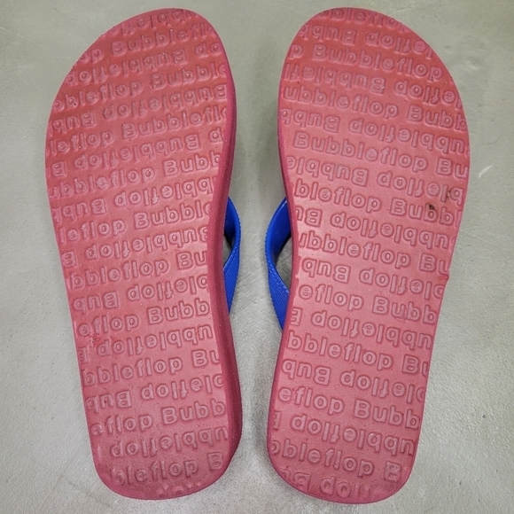 BUBBLE FLOPS 🏈 FOOTBALL🏈Size 6 [GREAT CONDITION] platform flipflos - Picture 16 of 17
